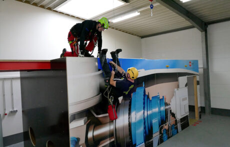 Maschinenhaus Nachbau für Windkraft-Trainings